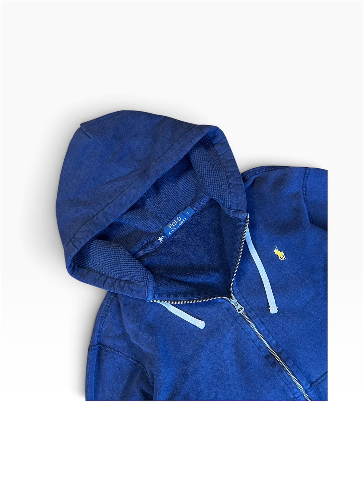 Navy Polo Ralph Lauren Zip Up Hoodie Size L