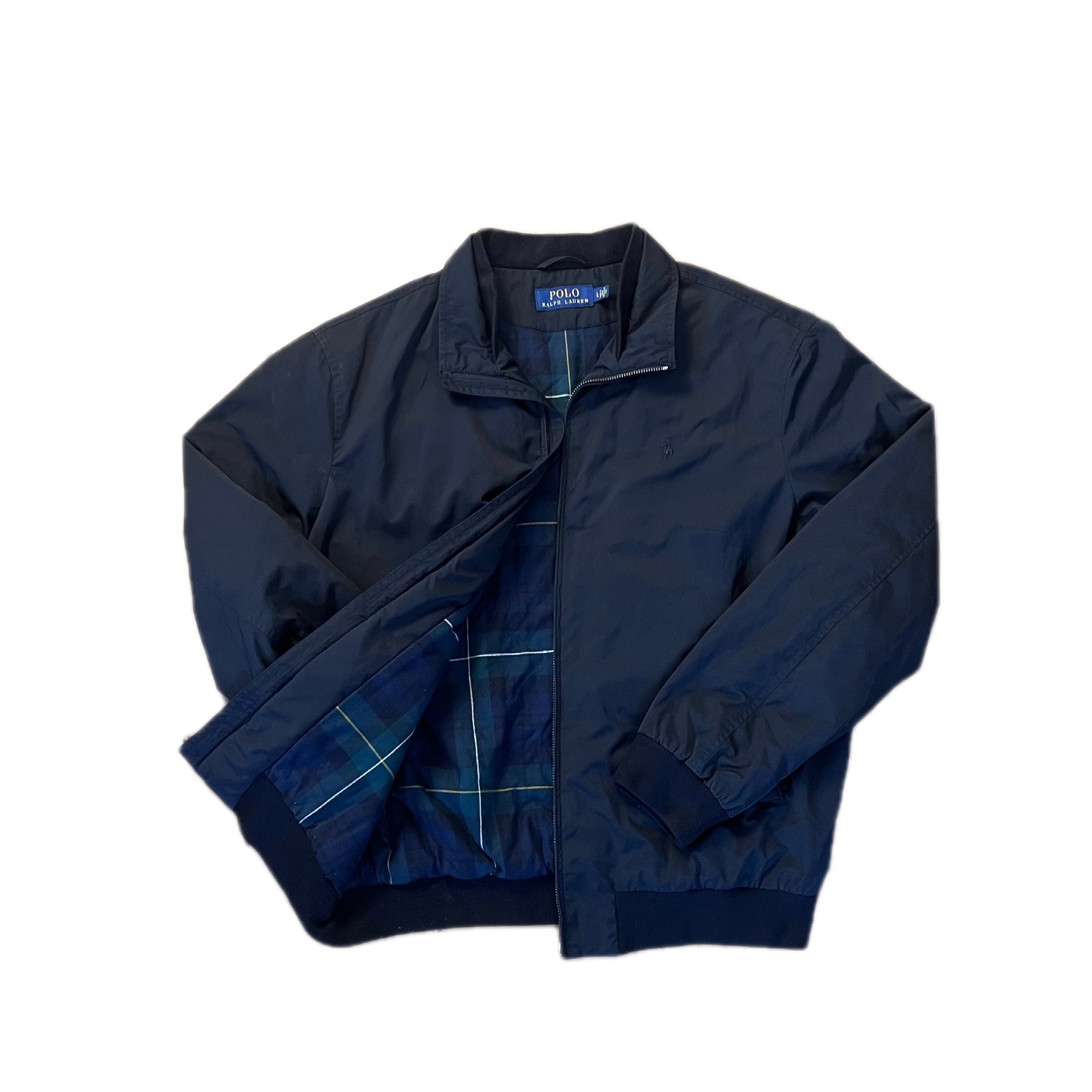 Black Polo Ralph Lauren Windbreaker Harrington Jacket