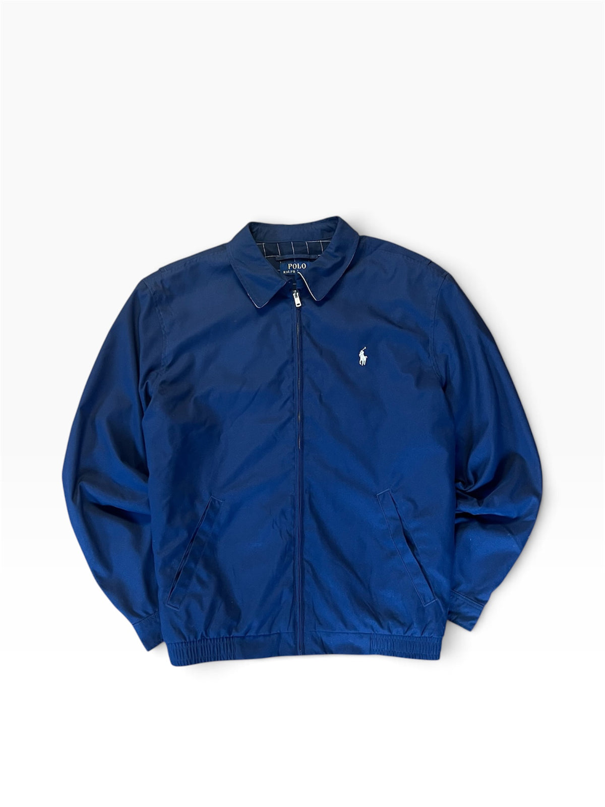 Navy Polo Ralph Lauren Zip Up Harrington Jacket Size XL
