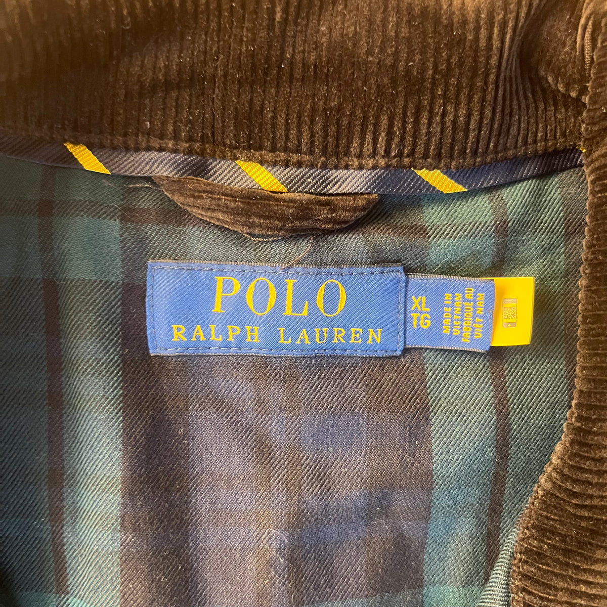 Brown Ralph Lauren Corduroy Jacket Size XL