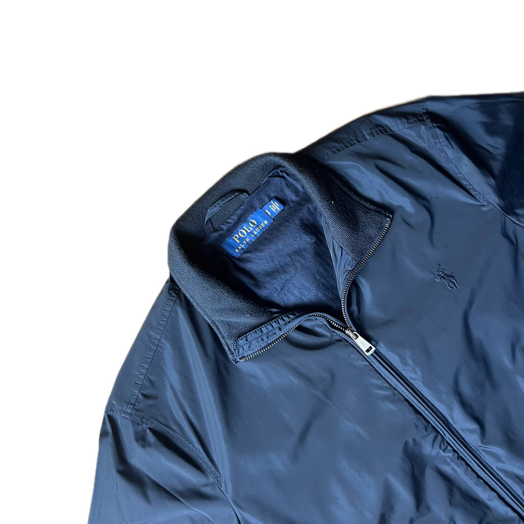 Navy Polo Ralph Lauren Zip Up Harrington Style Jacket Size S