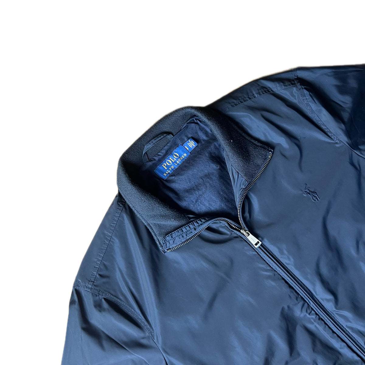 Navy Polo Ralph Lauren Zip Up Harrington Style Jacket Size S