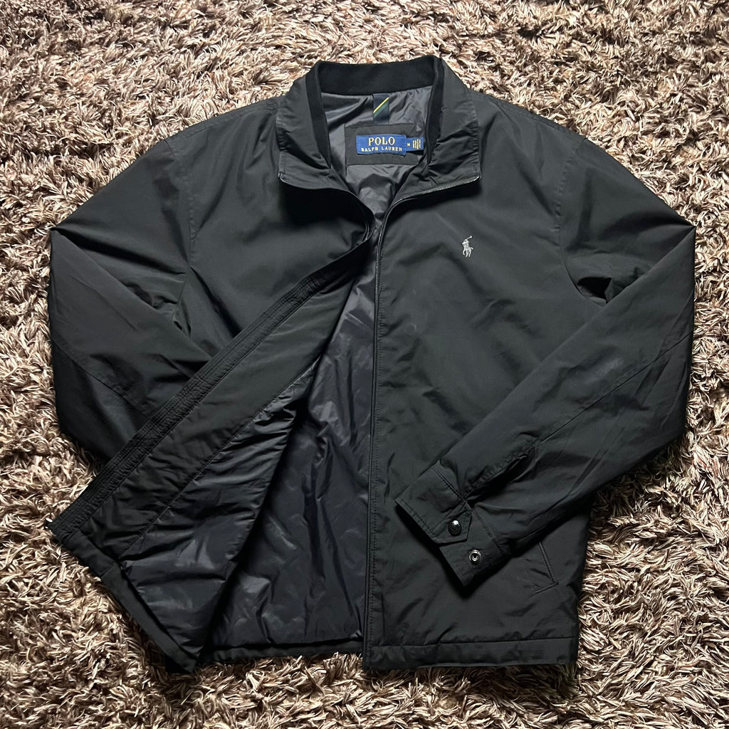 Black Ralph Lauren Zip Up Windbreaker/Bomber Jacket