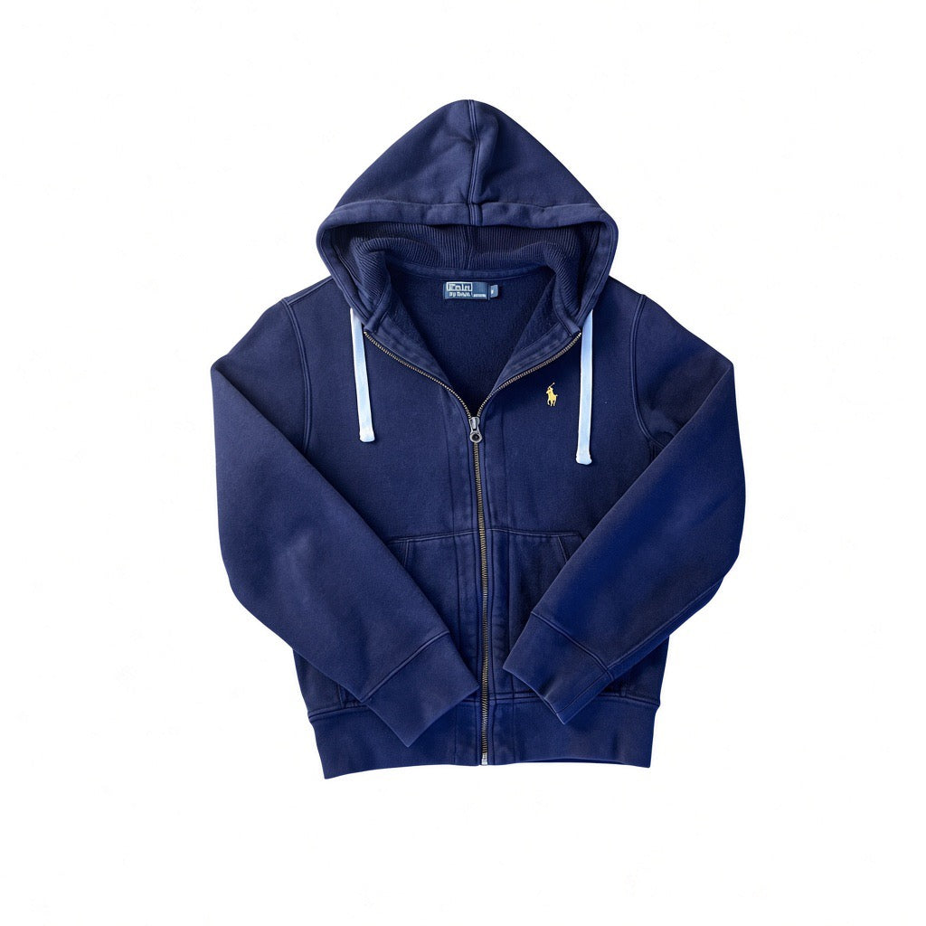 Navy Polo Ralph Lauren Zip Up Hoodie Size S
