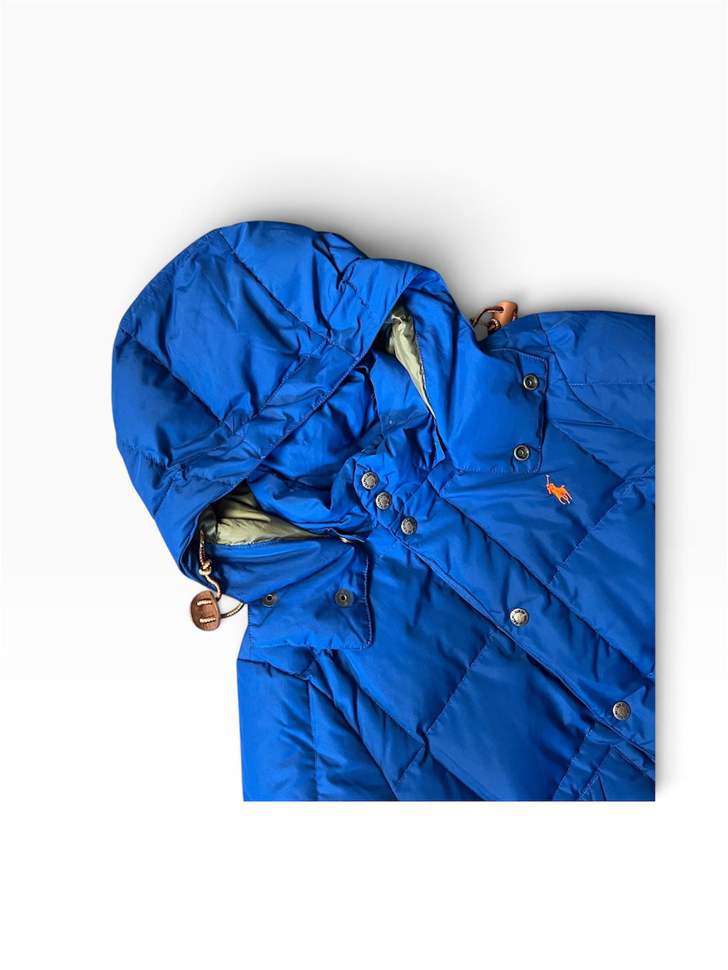 Blue Polo Ralph Lauren Puffer Jacket Coat Size S