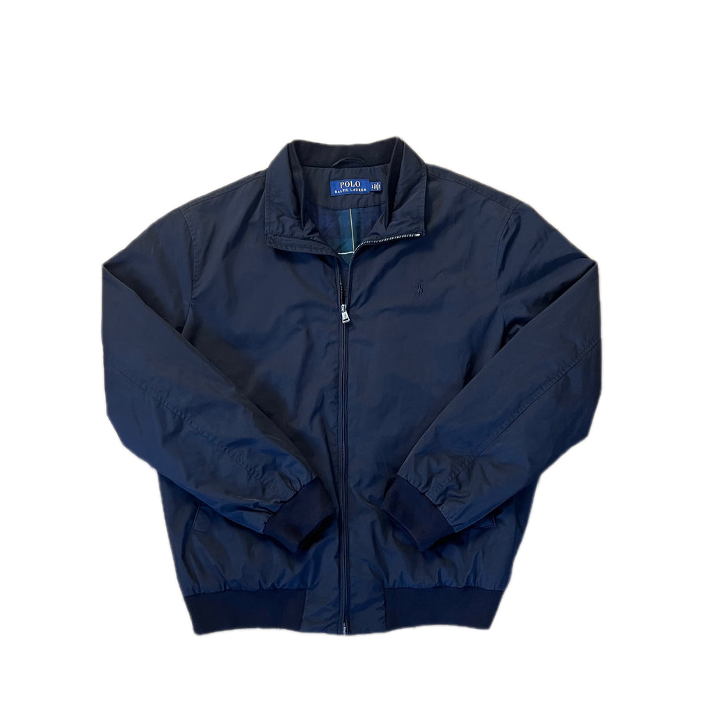 Black Polo Ralph Lauren Windbreaker Harrington Jacket