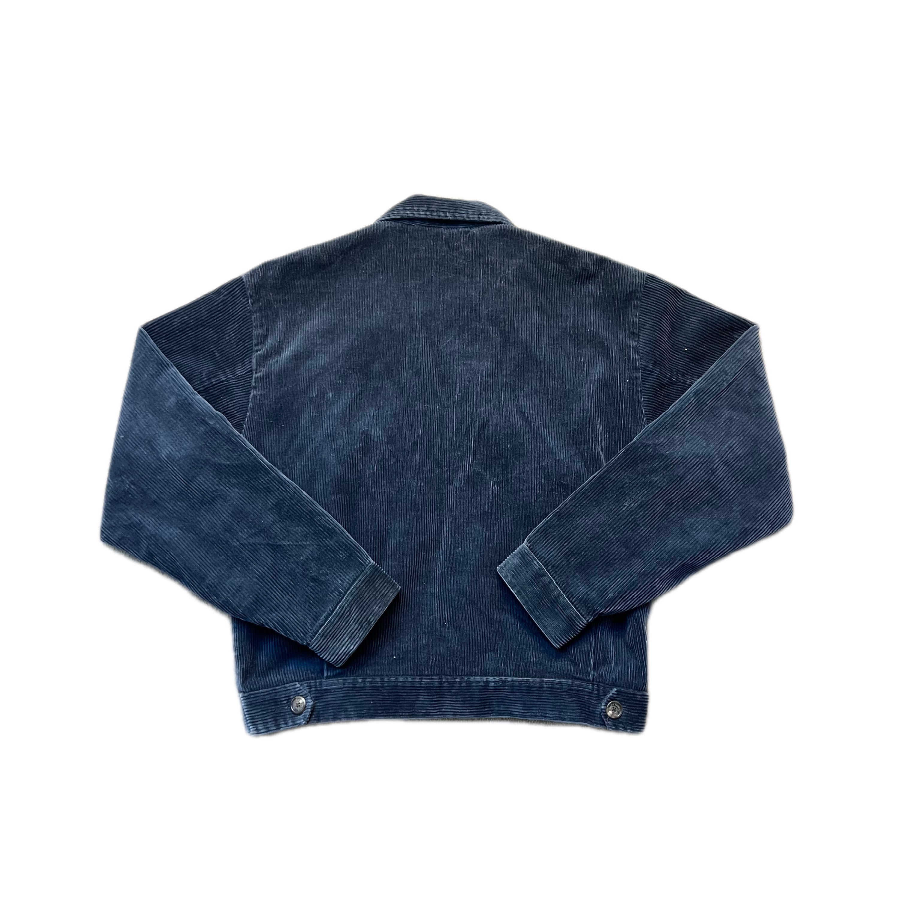 Women’s Light Navy Polo Ralph Lauren Wynton Corduroy Zip Up Jacket