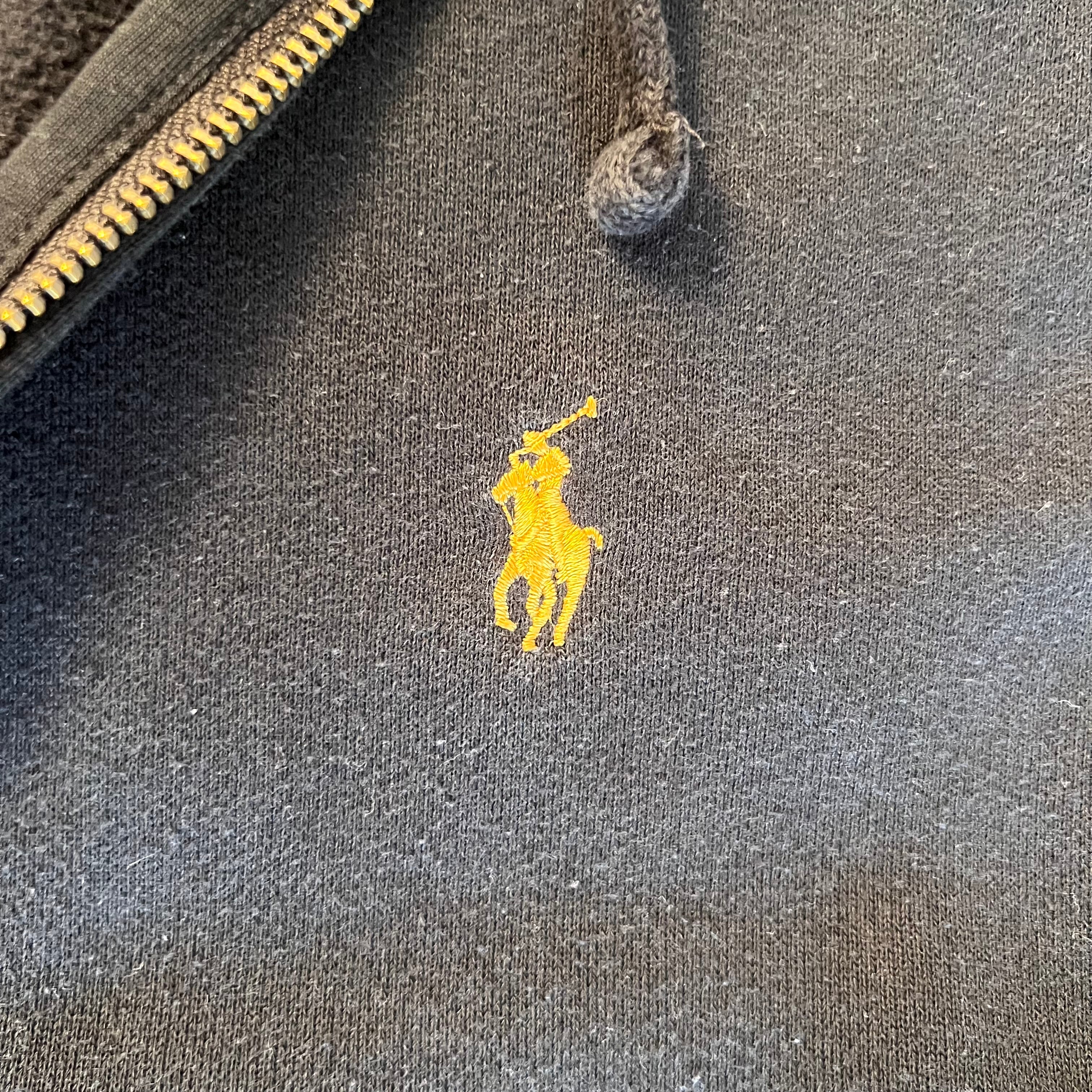 Black Polo Ralph Lauren Zip Up Hoodie
