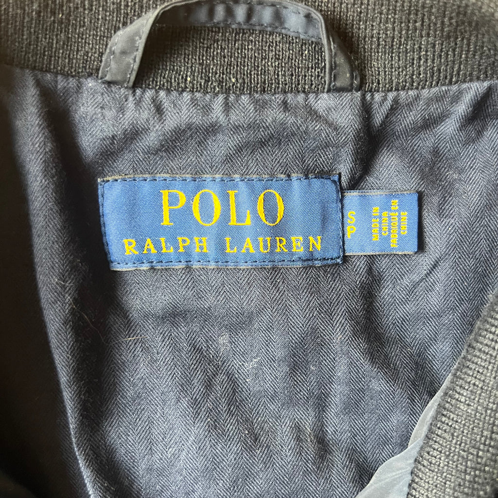 Navy Polo Ralph Lauren Zip Up Harrington Style Jacket Size S
