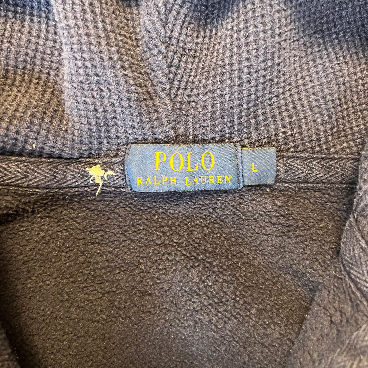 Navy Polo Ralph Lauren Zip Up Hoodie Size L
