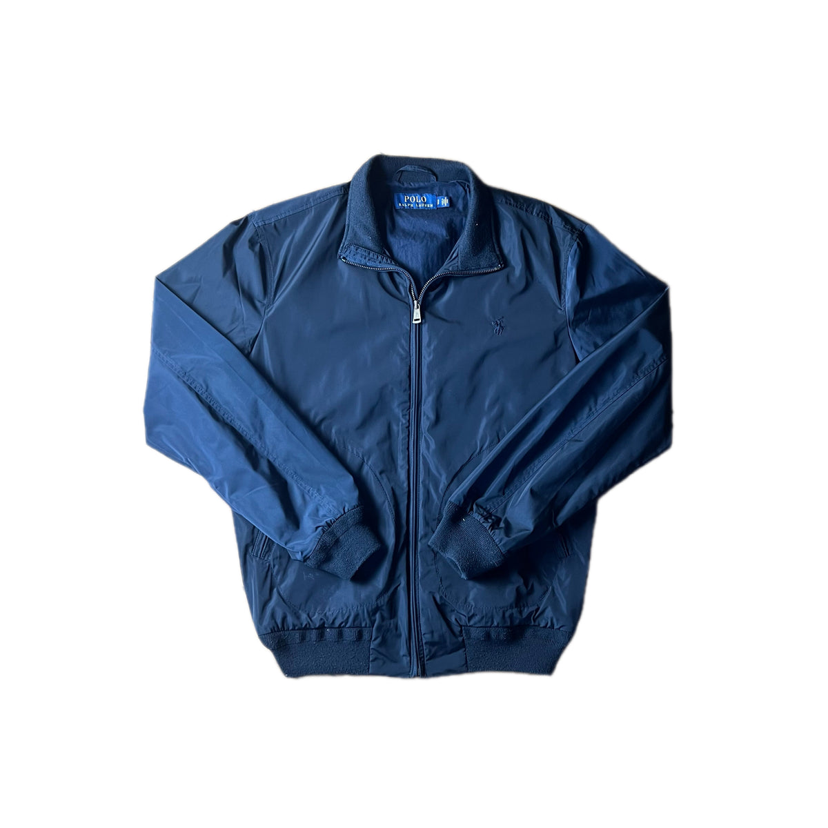 Navy Polo Ralph Lauren Zip Up Harrington Style Jacket Size S
