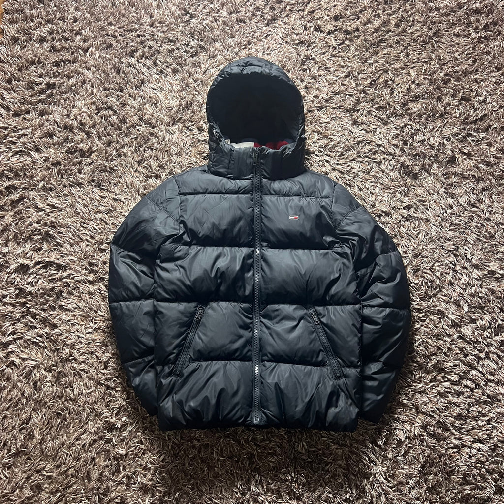 Black Tommy Hilfiger Puffer Jacket
