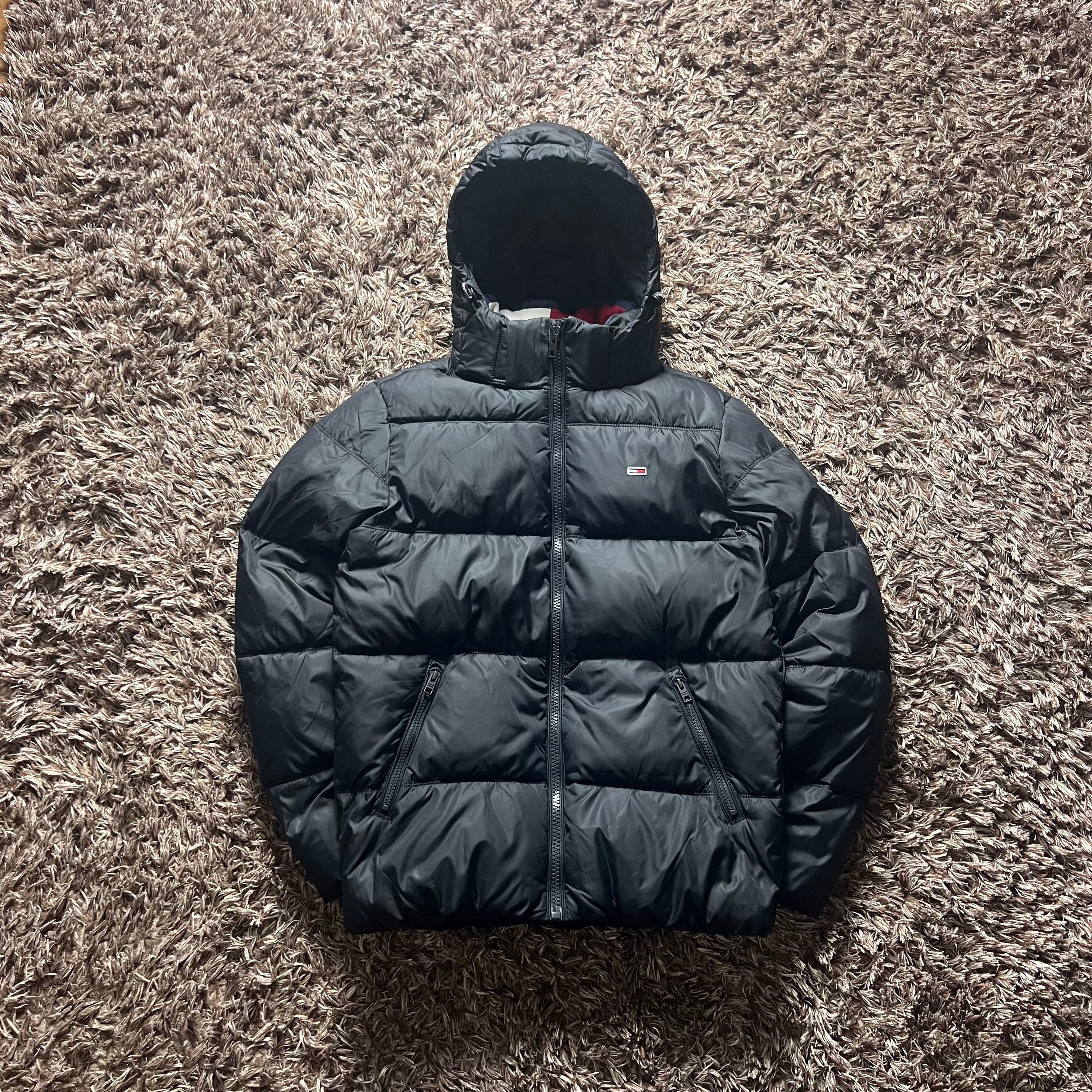 Black Tommy Hilfiger Puffer Jacket
