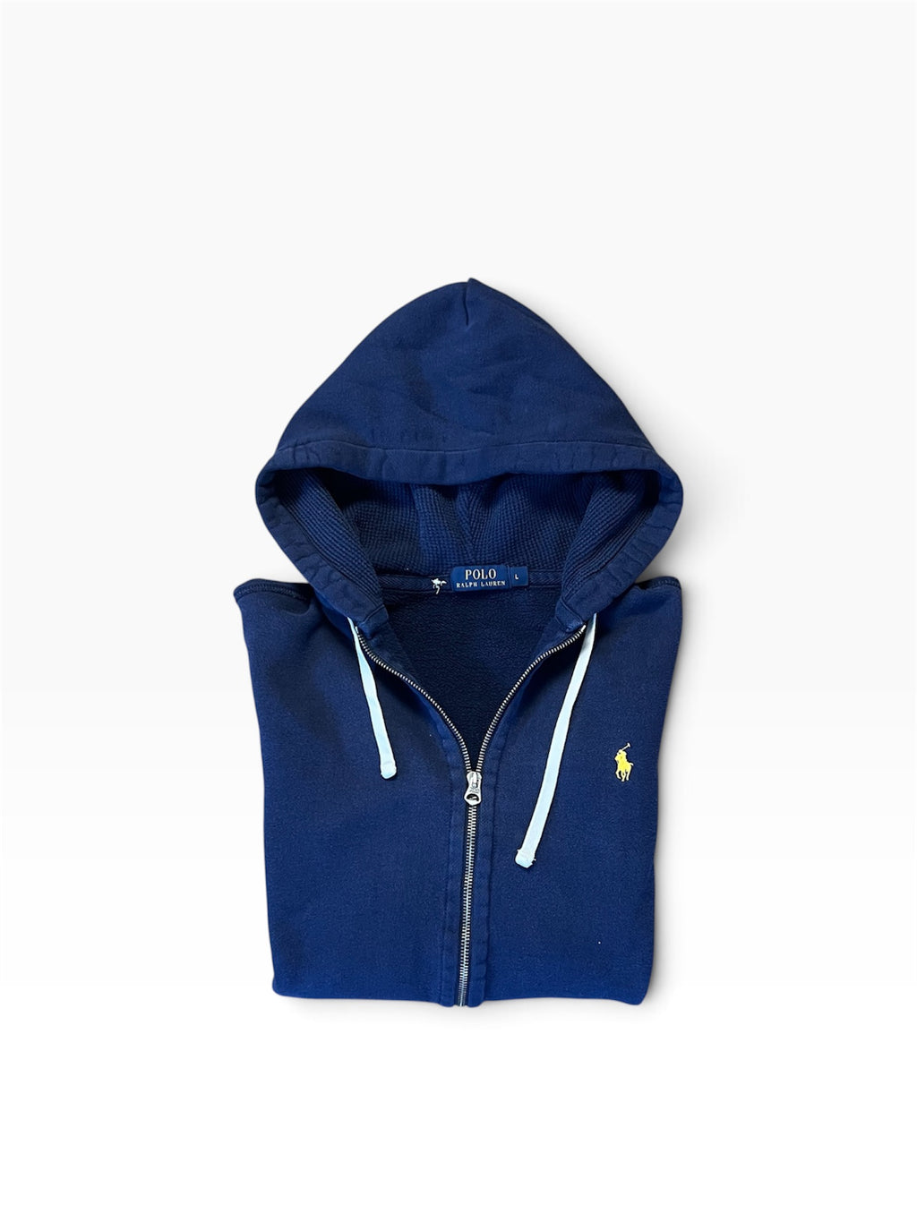 Navy Polo Ralph Lauren Zip Up Hoodie Size L