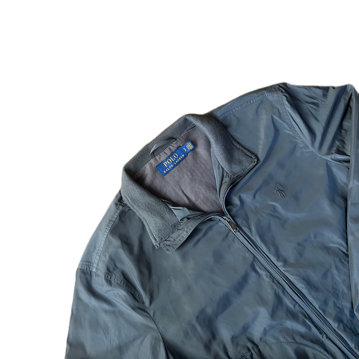 Grey Polo Ralph Lauren Harrington Style Jacket Size S