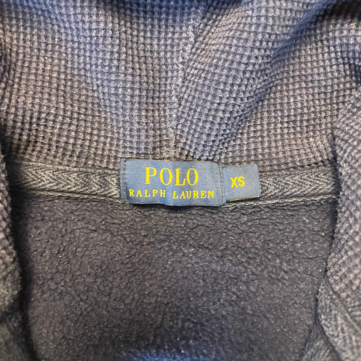 Navy Polo Ralph Lauren Zip Up Hoodie Size XS