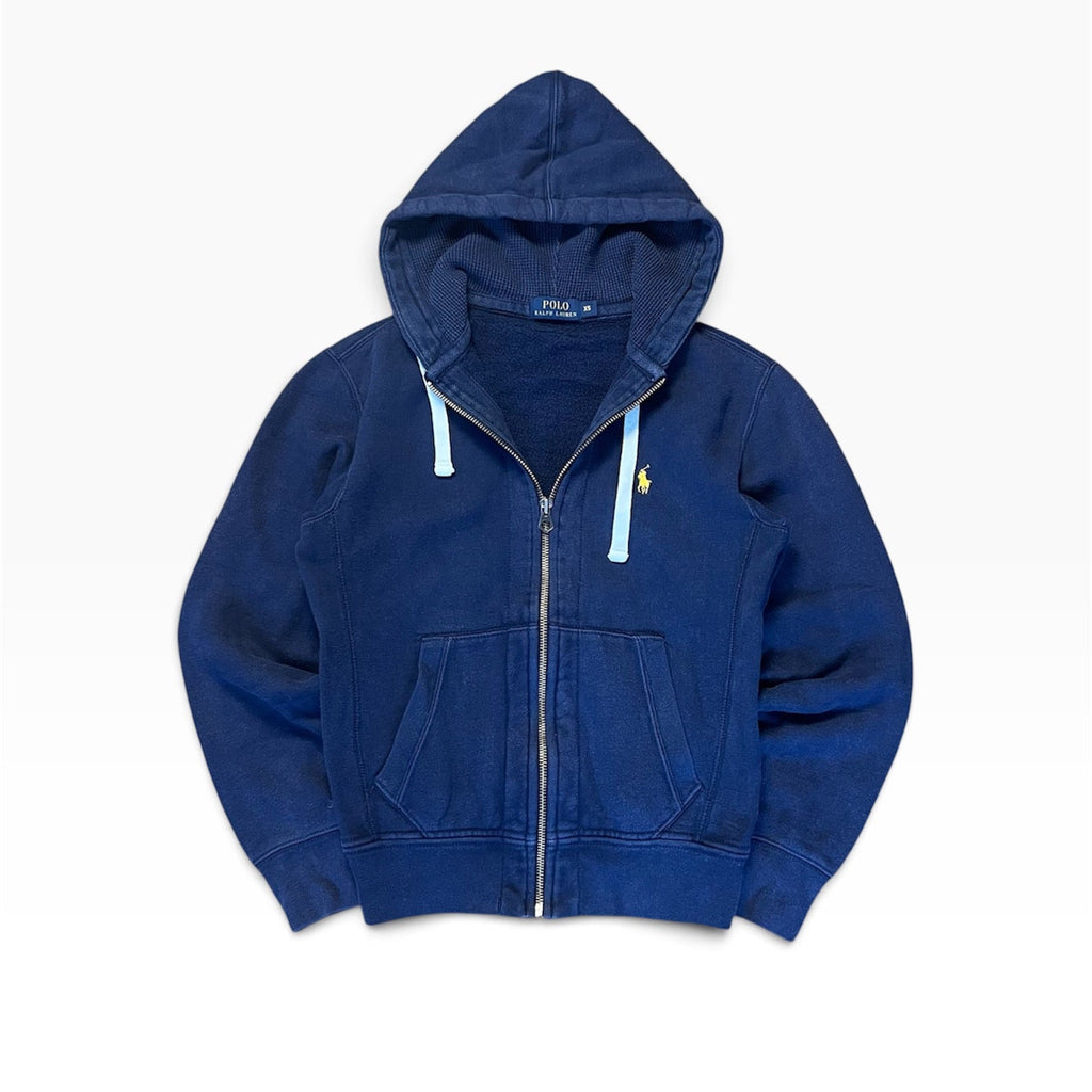 Navy Polo Ralph Lauren Zip Up Hoodie Size XS