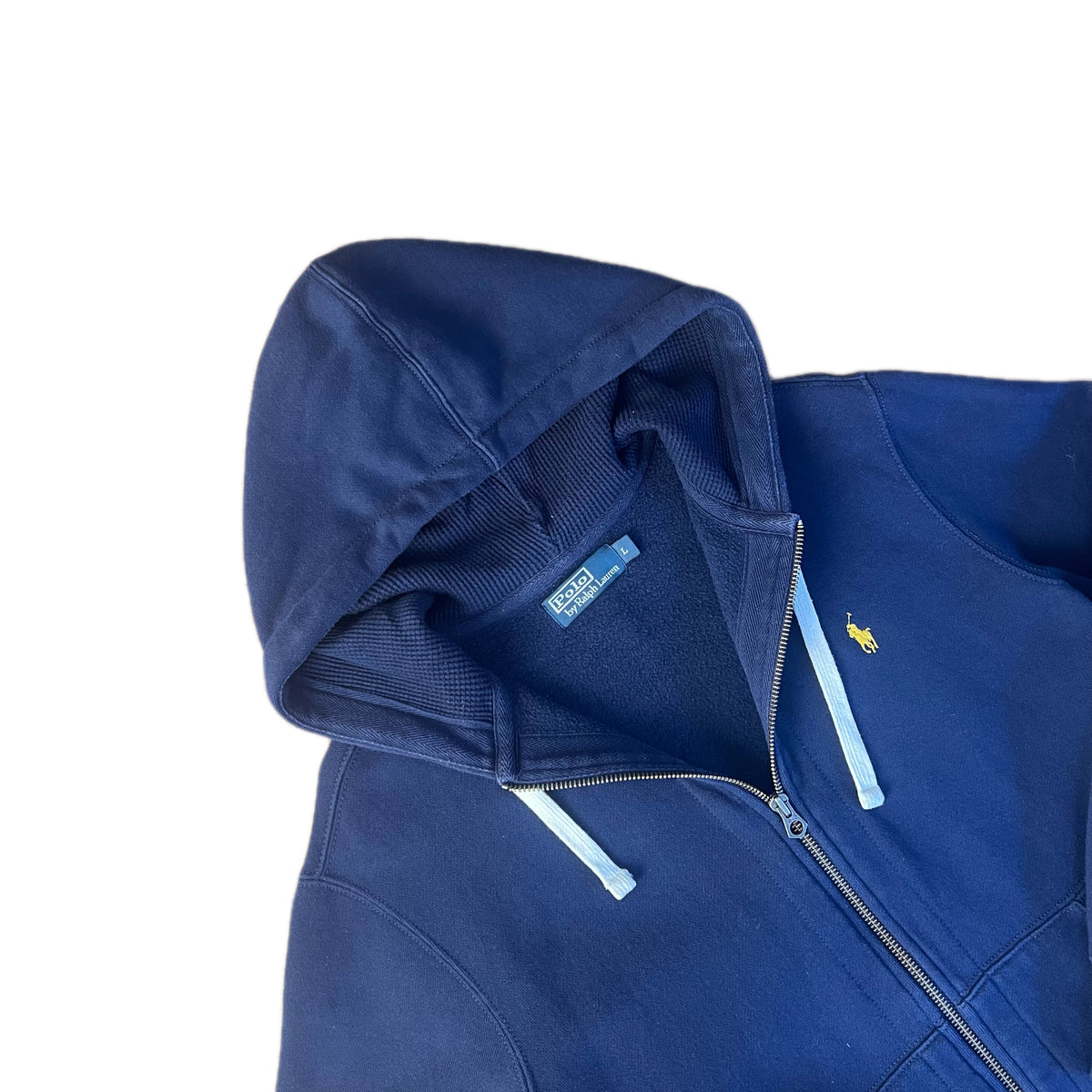 Navy Polo Ralph Lauren Zip Up Hoodie Size L