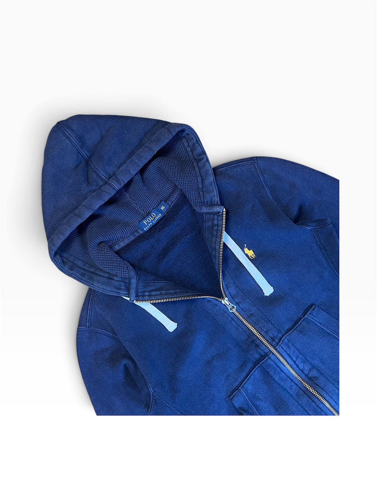 Navy Polo Ralph Lauren Zip Up Hoodie Size XS