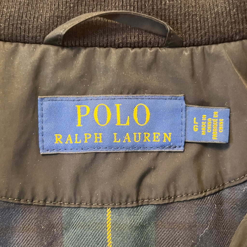 Black Polo Ralph Lauren Windbreaker Harrington Jacket