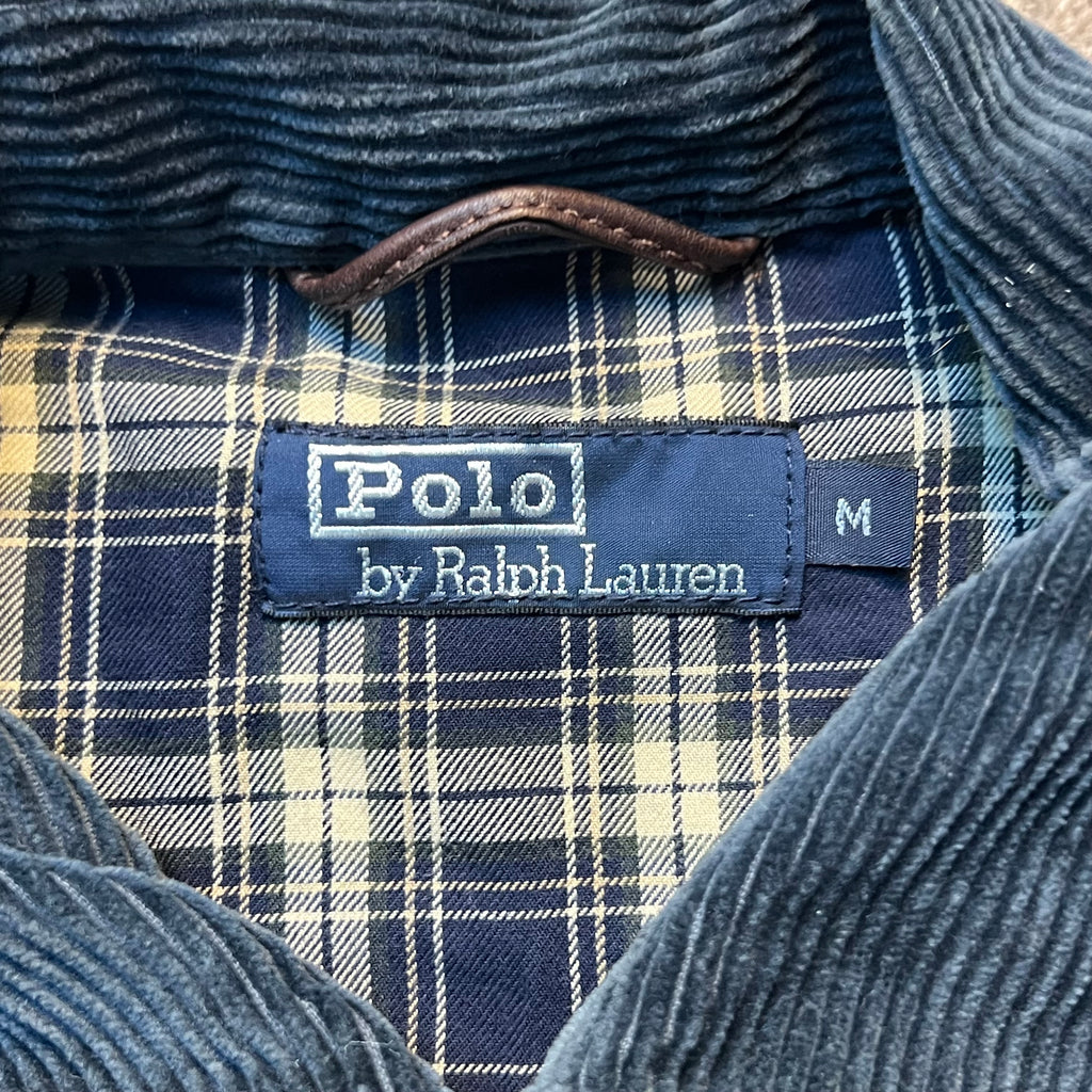 Women’s Light Navy Polo Ralph Lauren Wynton Corduroy Zip Up Jacket