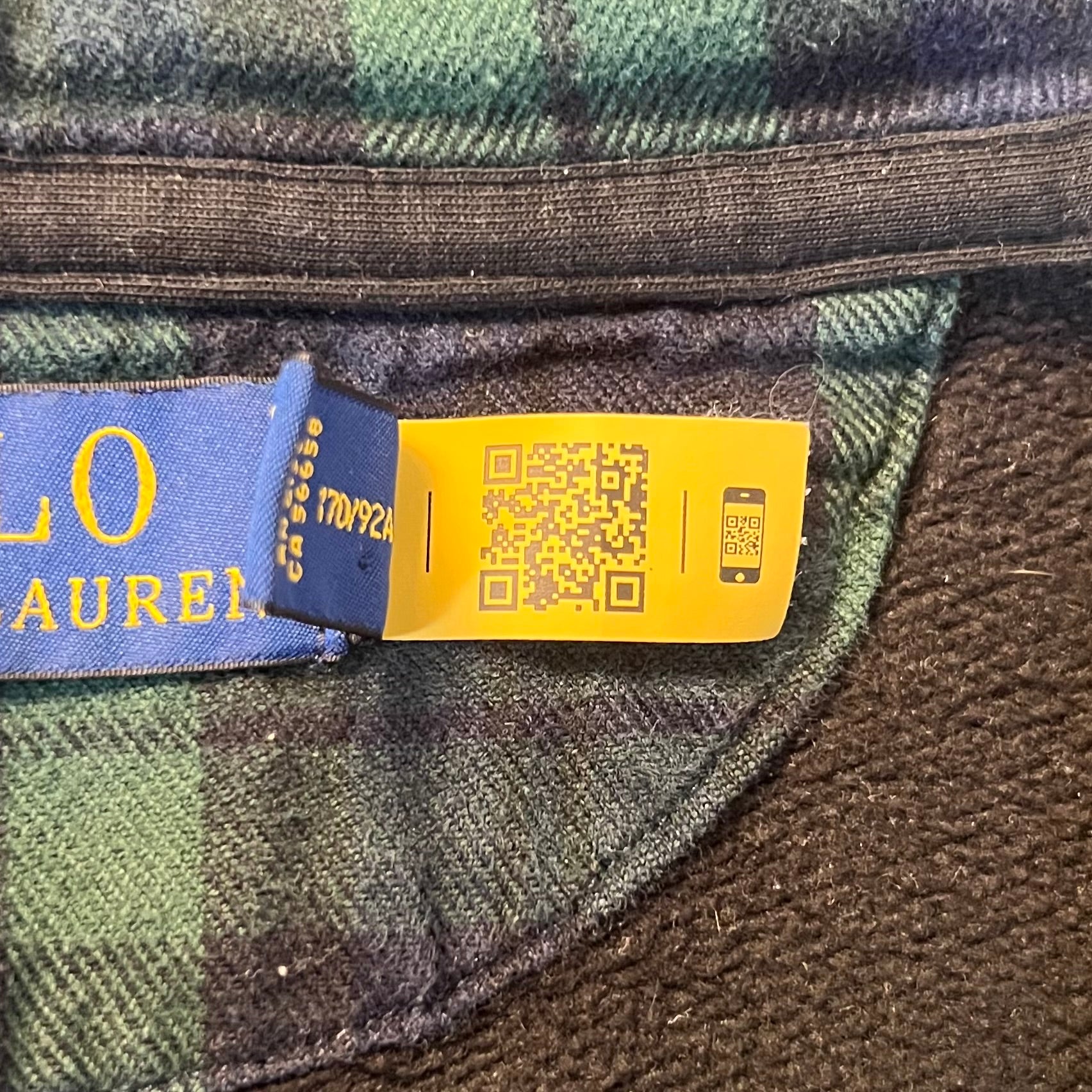 Black Polo Ralph Lauren Zip Up Hoodie