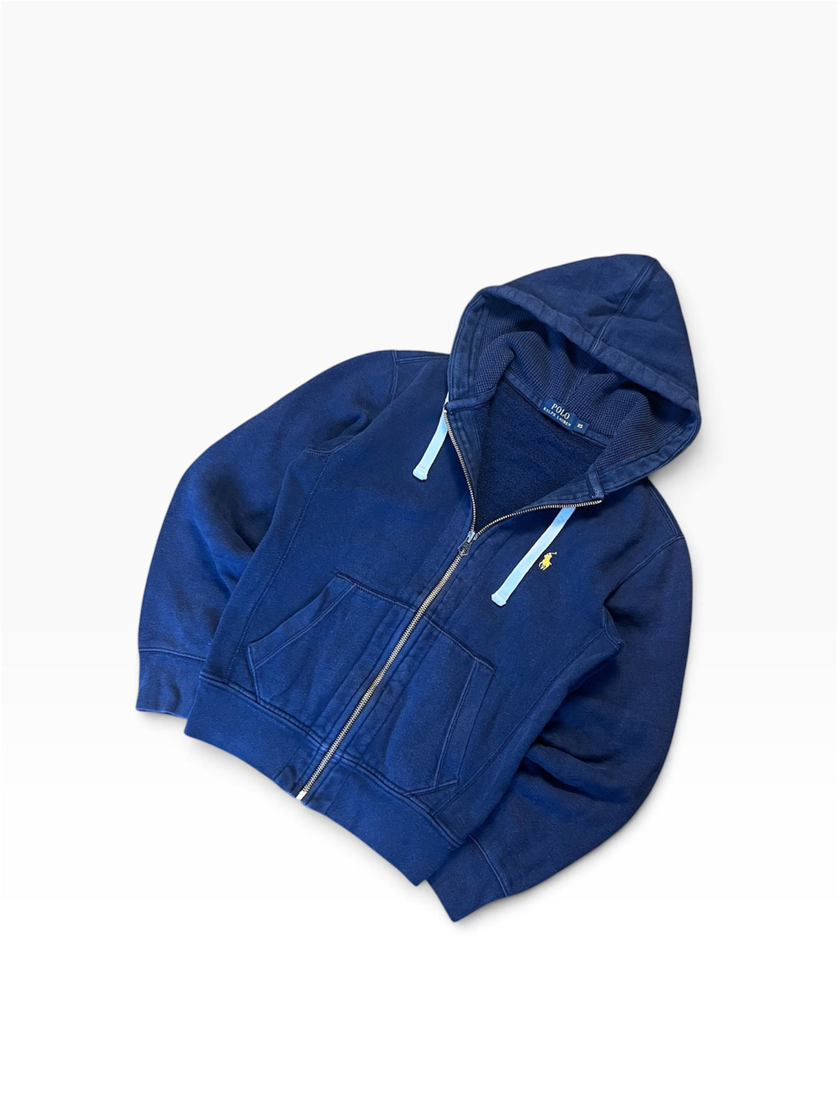 Navy Polo Ralph Lauren Zip Up Hoodie Size XS