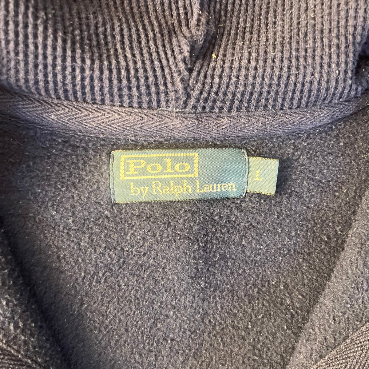 Navy Polo Ralph Lauren Zip Up Hoodie Size L