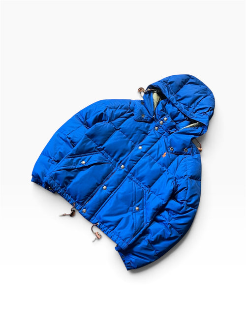 Blue Polo Ralph Lauren Puffer Jacket Coat Size S