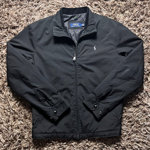 Black Ralph Lauren Zip Up Windbreaker/Bomber Jacket
